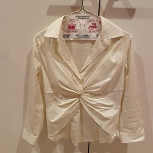 White Prada size 42 collared shirt